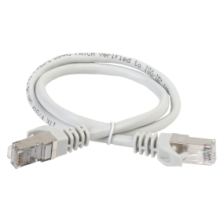 ITK Коммутационный шнур (патч-корд), кат.5Е FTP, LSZH, 10м, серый (PC01-C5EFL-10M)