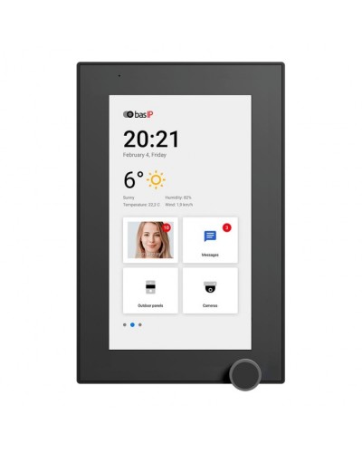 IP-видеодомофон BAS-IP AZ-07L BLACK в Евпатории Абонентские IP устройства Pintop.ru