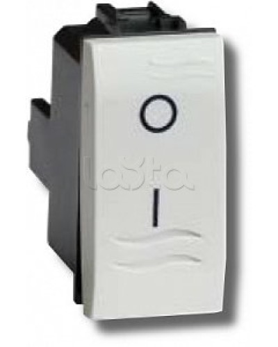 Выключатель двухполюсный белый 1 мод в Евпатории Аксессуары для стоек и шкафов Pintop.ru