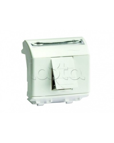 Ком.роз. RJ45 кат.6A, 8P8C, Brava, белая, 2мод DKC 76679B в Евпатории Аксессуары для стоек и шкафов Pintop.ru