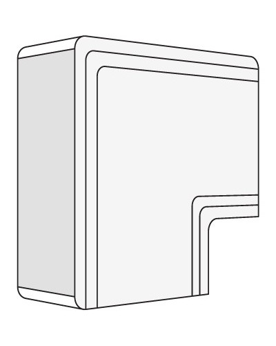 Угол плоский NPAN 80x60 мм DKC 01744 в Евпатории Аксессуары для кабель-канала Pintop.ru