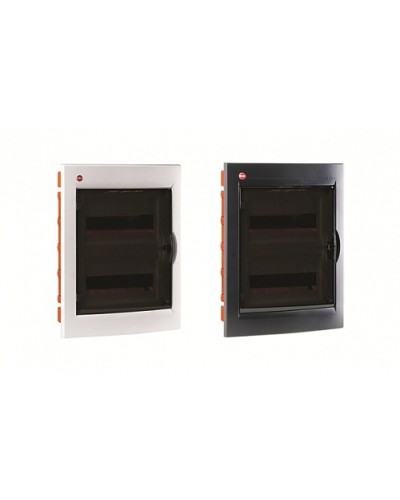 Щиток встраиваемый 24 мод.,IP 41 , черный DKC 82524 в Евпатории Аксессуары для стоек и шкафов Pintop.ru