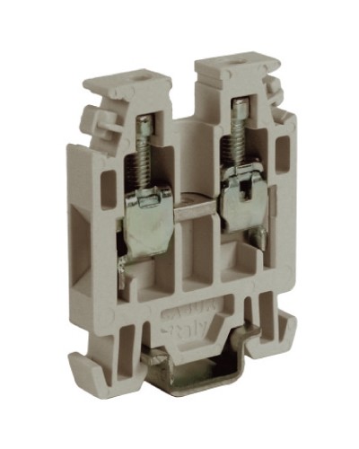 Зажим 2,5 кв.мм серый DKC ZRN500GR в Евпатории Крепежные изделия Pintop.ru