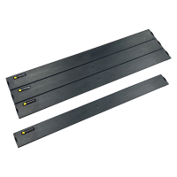 19" пластиковая фальш-панель 4U, разделяемая, быстросъемная, черная LANMASTER LAN-CB-FPP-4U