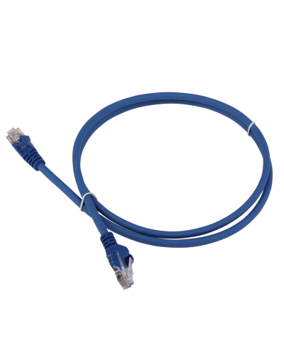 Патч-корд LANMASTER LSZH UTP кат.5e, 0.3 м, синий LANMASTER LAN-PC45/U5E-0.3-BL в Дербенте Патчкорды (медные) Pintop.ru
