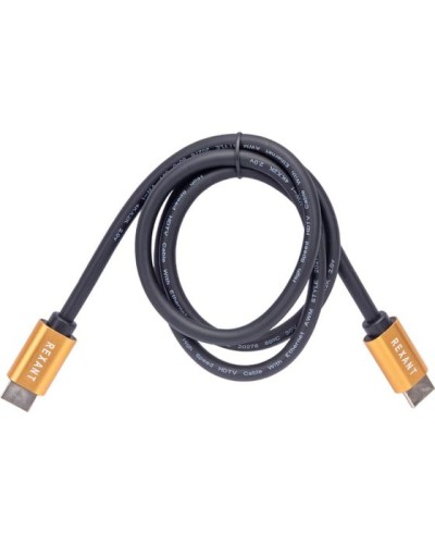 Кабель HDMI - HDMI 2.0, 1м, Gold REXANT 17-6102 в Евпатории Системы видеонаблюдения Pintop.ru