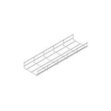 Проволочный лоток 50х150 L3000 мм INOX304 КМ-Профиль (PL50-150-3000 INOX304)